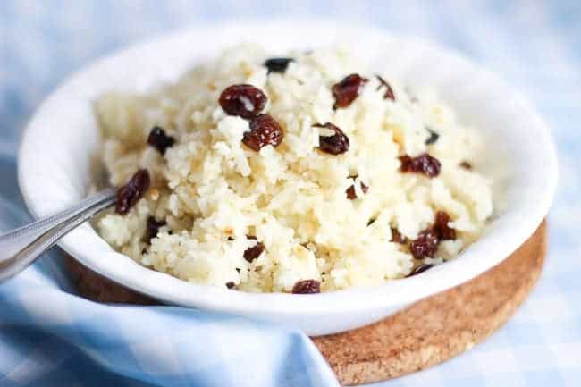 Rice Cooked in Milk with Raisins (Suti Polo)-12