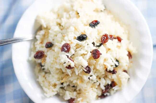 Rice Cooked in Milk with Raisins (Suti Polo)-7