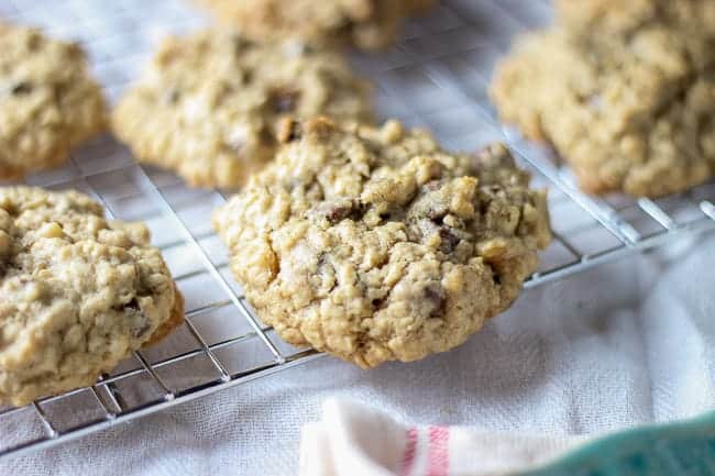 Chocolate Chip and Walnut Oatmeal Cookies