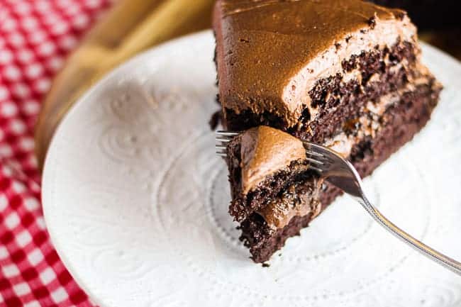 Soft and Fudgy Chocolate Cake with Chocolate Frosting