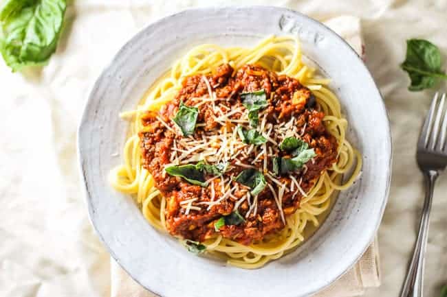 Spaghetti with Beef and Marinara