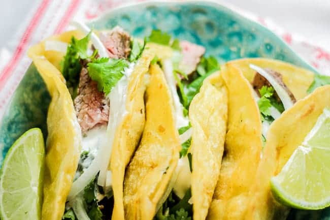 Carne Asada Baja Street Tacos