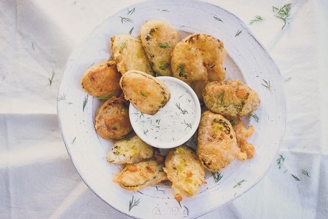 Fair-Style Fried Pickles with Homemade Ranch-4